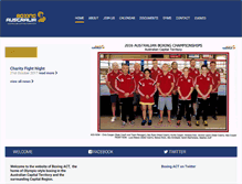 Tablet Screenshot of boxingact.org.au